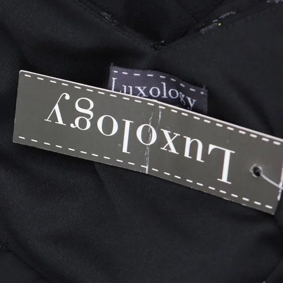 Luxology Womens V-Neck Front Back Tie Jumpsuit 165b48d44a9590 Black S - Picture 3 of 8